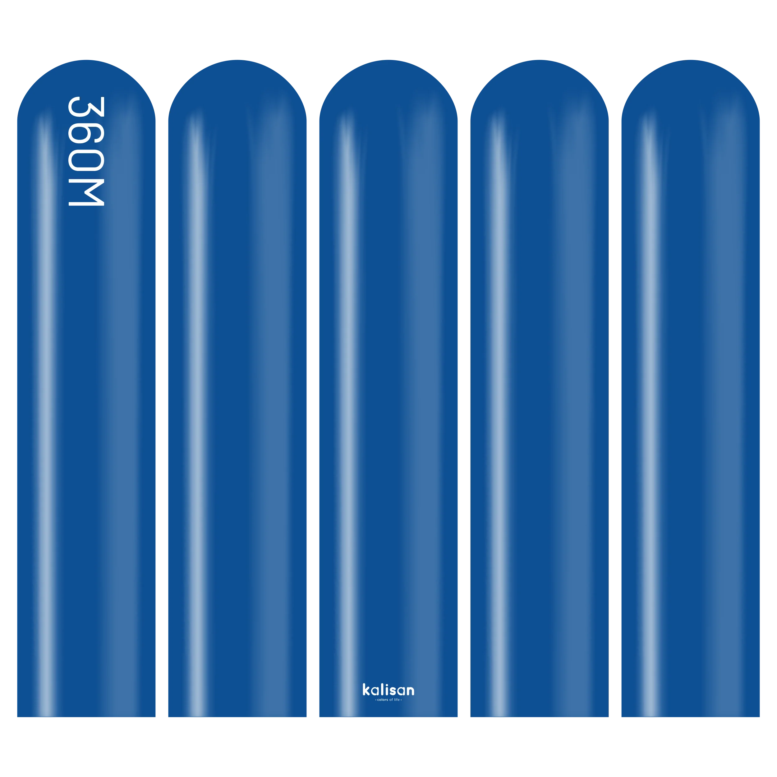 360K Nozzle Up Kalisan Twisting Latex Balloons Standard Dark Blue (50 Per Bag) - Image 3