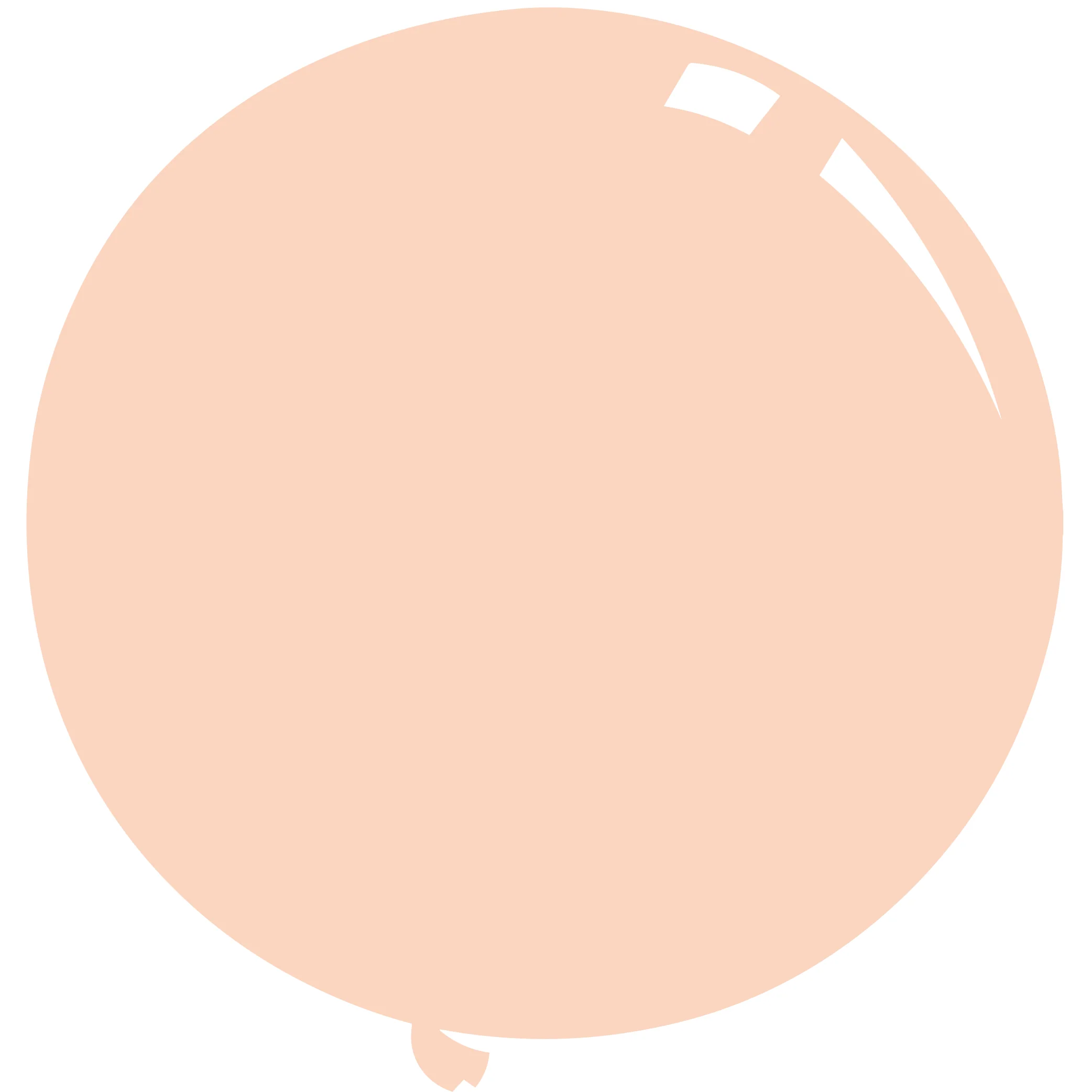 36" Deco Pink Blush Decomex Latex Balloons (5 Per Bag)