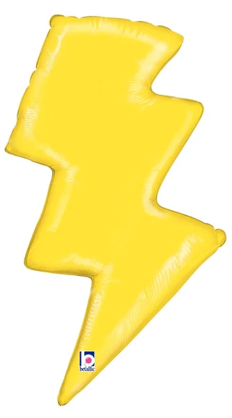 36" Foil Shape Balloon Lightning Bolt
