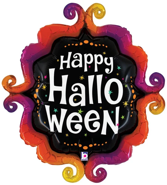 36" Foil Shape Halloween Fancy Frame Foil Balloons