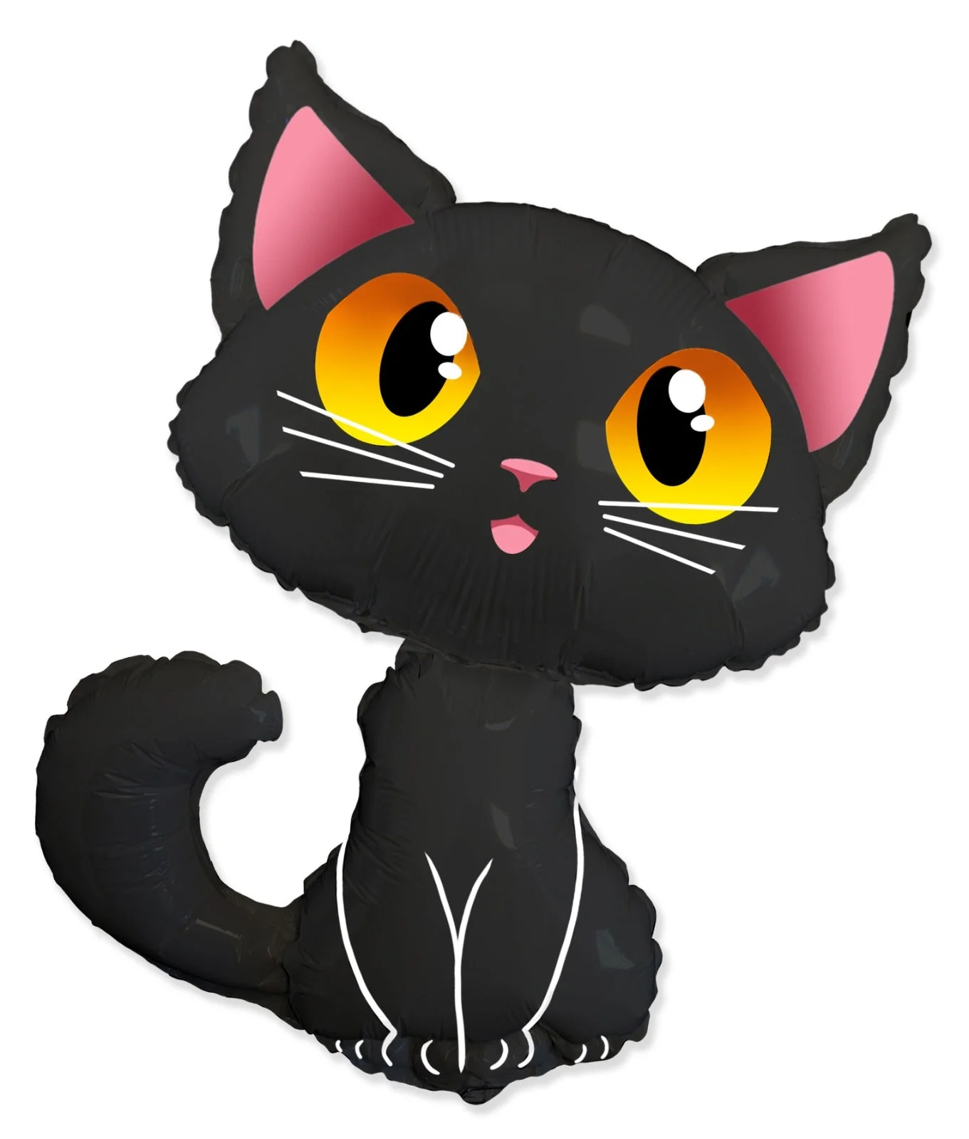 36" Halloween Black Cat Foil Balloon
