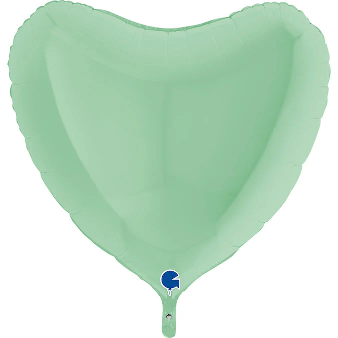 36" Heart Matte Green Foil Balloon
