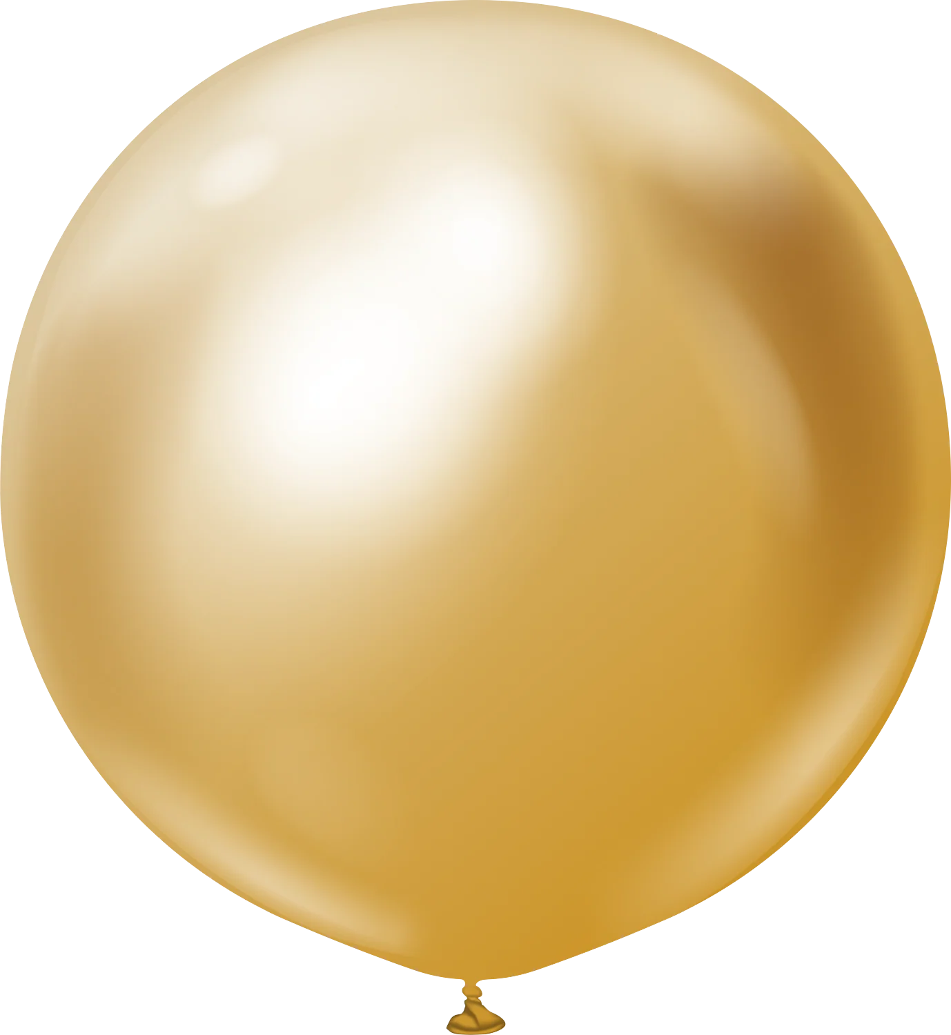 36" Kalisan Latex Balloons Mirror Gold (2 Per Bag)