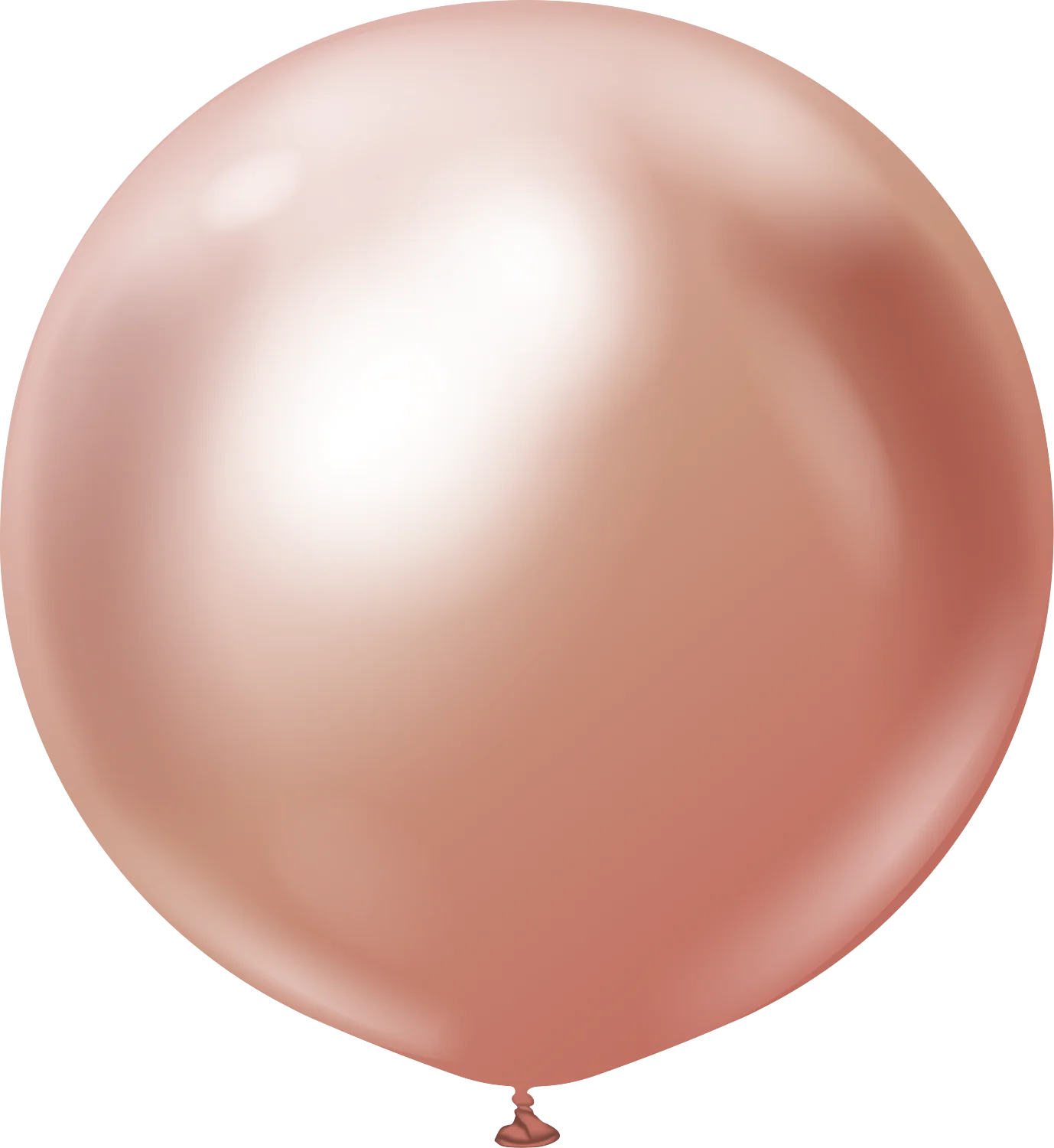 36" Kalisan Latex Balloons Mirror Rose Gold (2 Per Bag)
