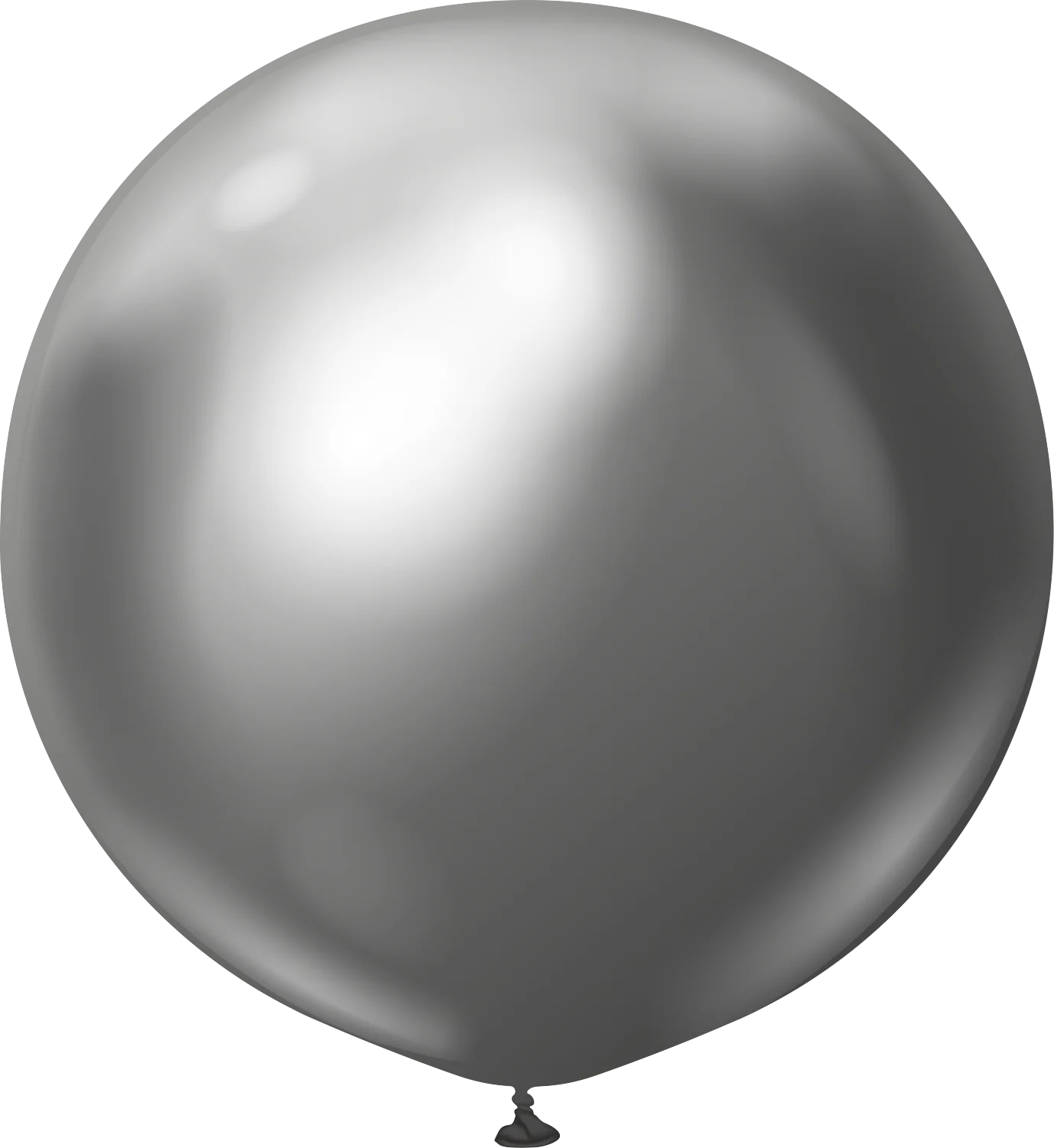 36" Kalisan Latex Balloons Mirror Space Grey (2 Per Bag)