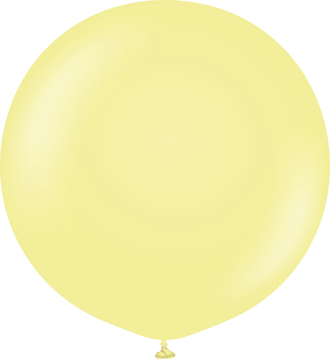36" Kalisan Latex Balloons Pastel Matte Macaron Yellow (2 Per Bag)