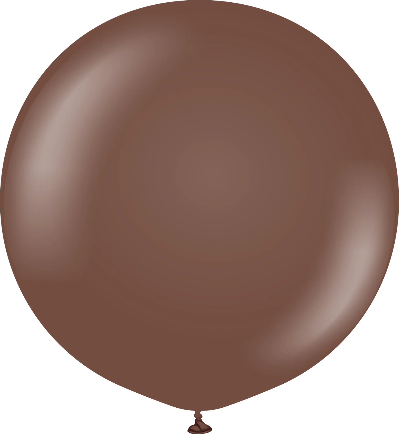 36" Kalisan Latex Balloons Standard Chocolate Brown (2 Per Bag)