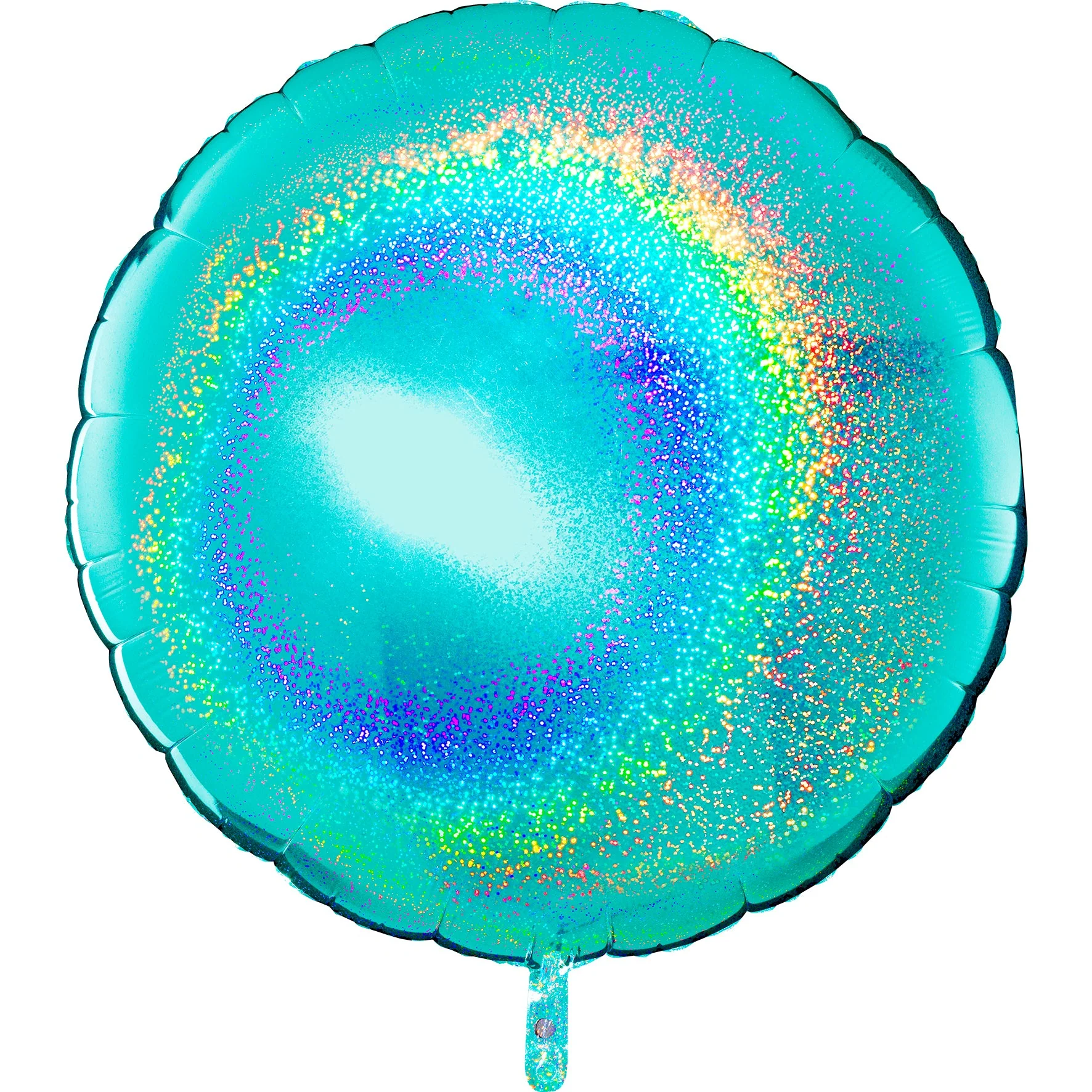 36" Round Glitter Holographic Tiffany Foil Balloon