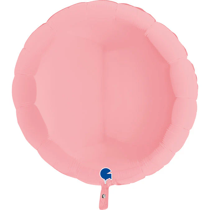 36" Round Matte Pink Foil Balloon