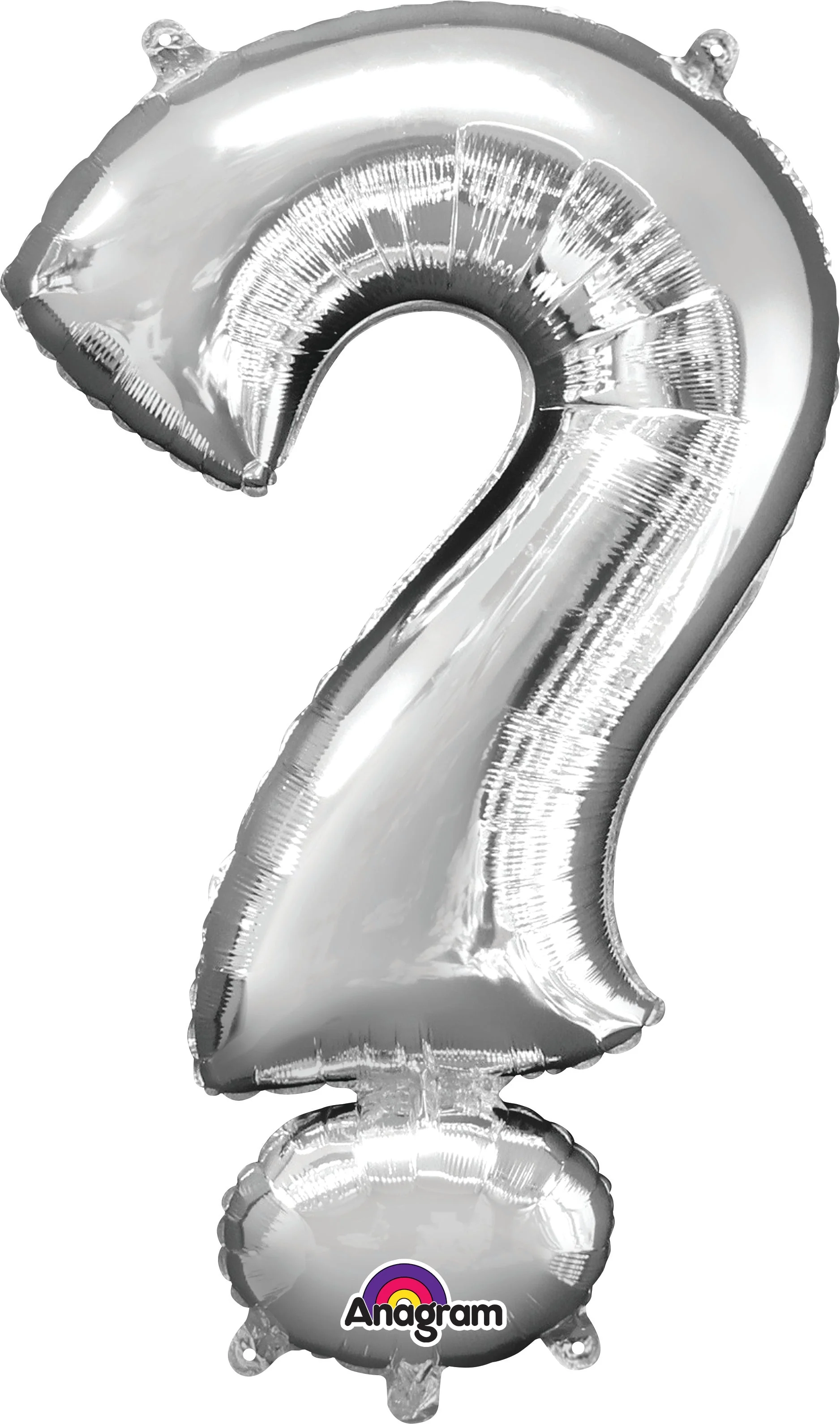 36" Jumbo Symbol " ? " Silver Balloon Packaged