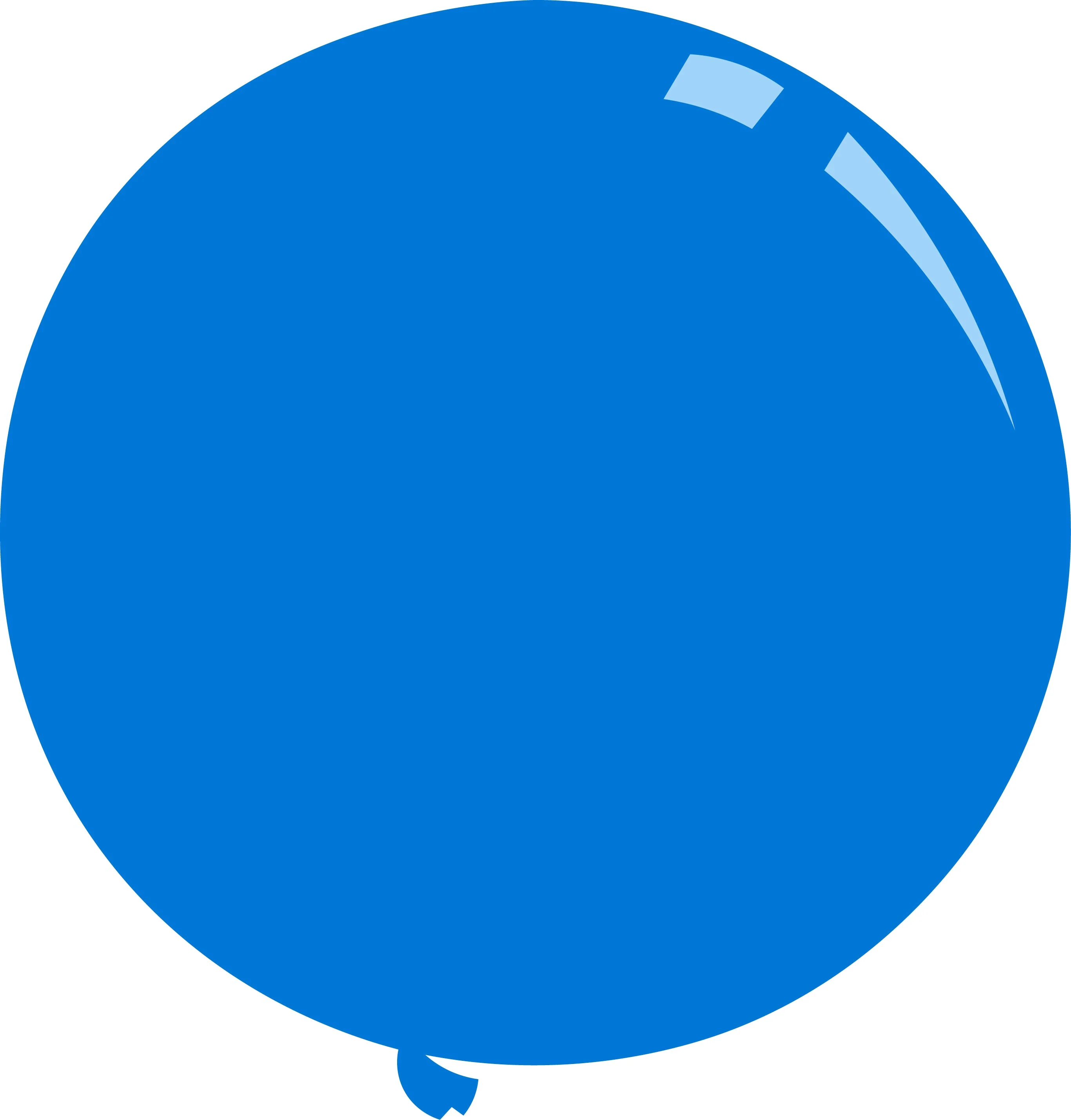 36" Standard Blue Decomex Latex Balloons (5 Per Bag)