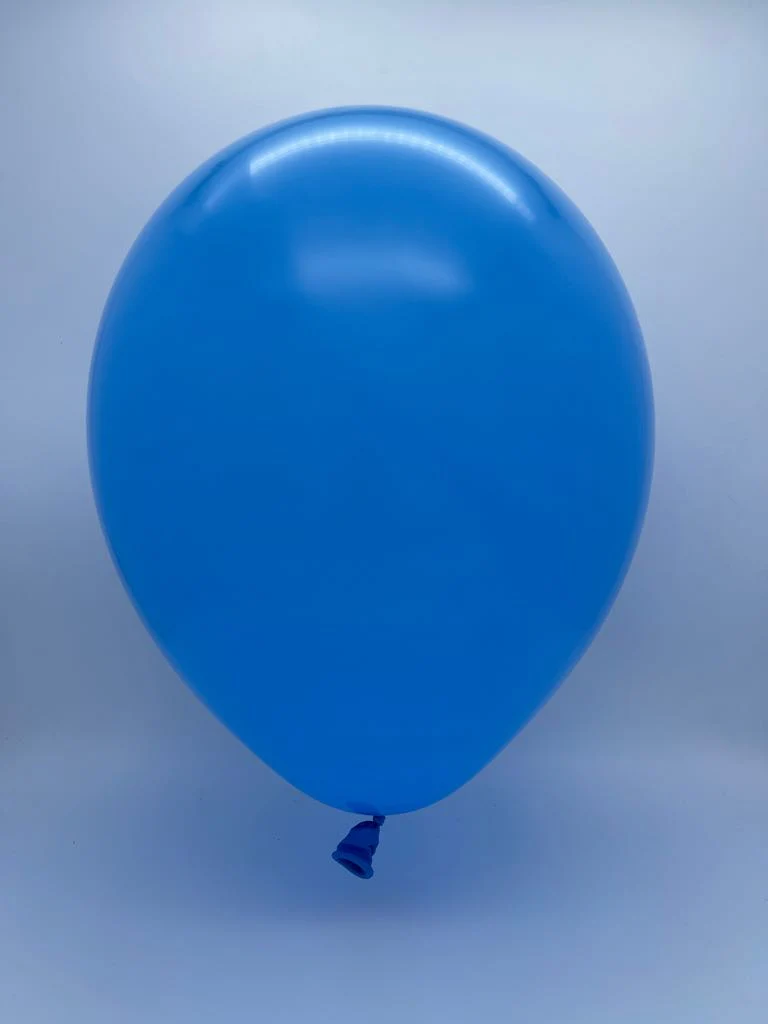 36" Standard Medium Blue Decomex Latex Balloons (5 Per Bag) - Image 2