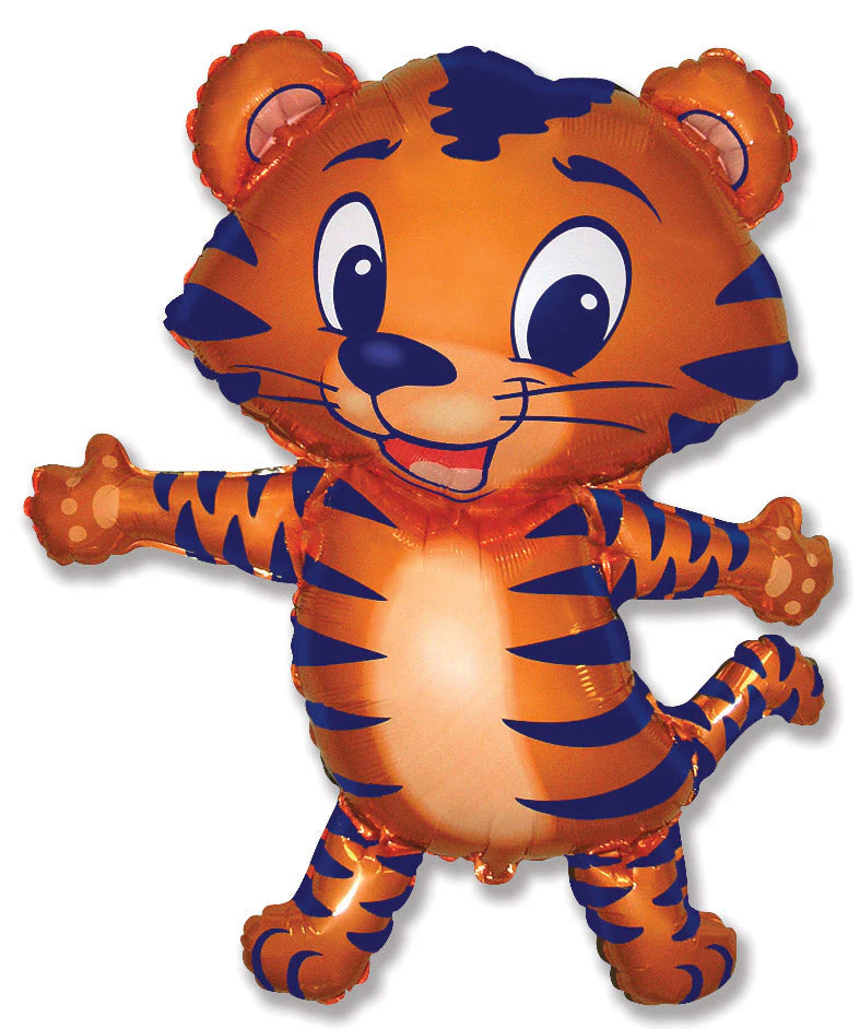 36" Tiger Cub Blue Foil Balloon