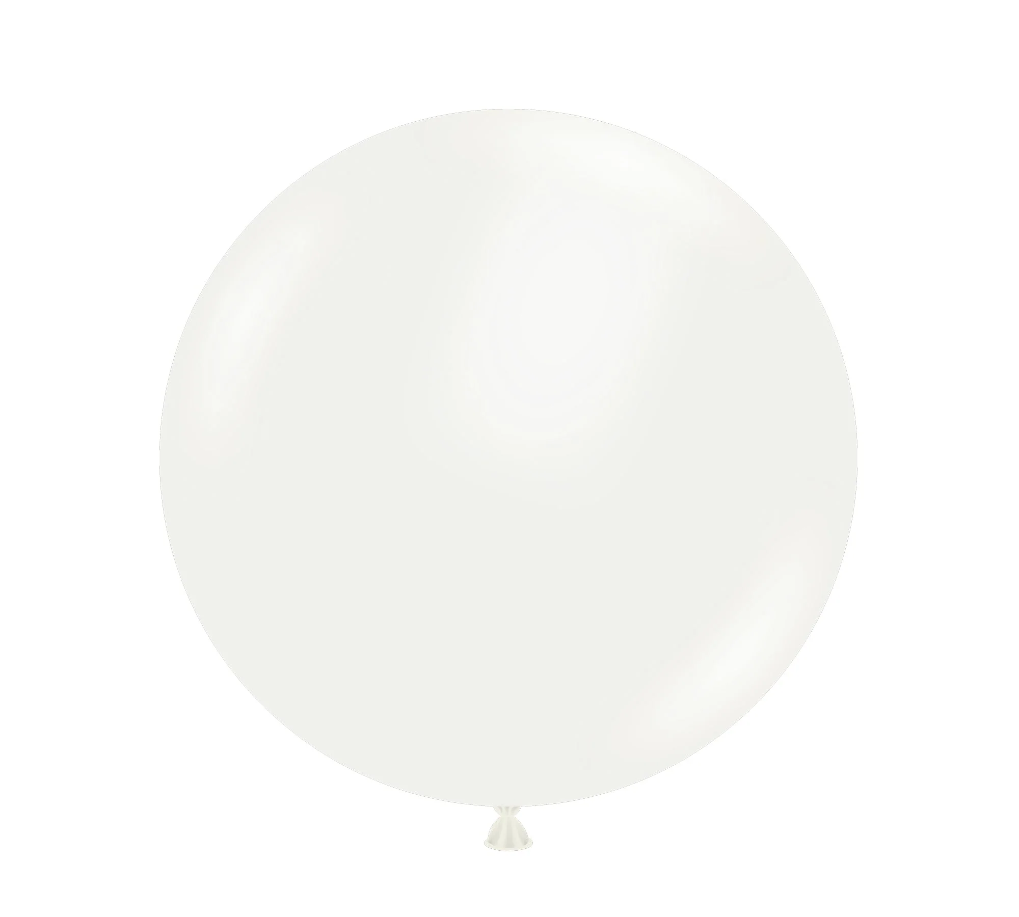 36" White Tuftex Standard Latex Balloons (2 Per Bag)