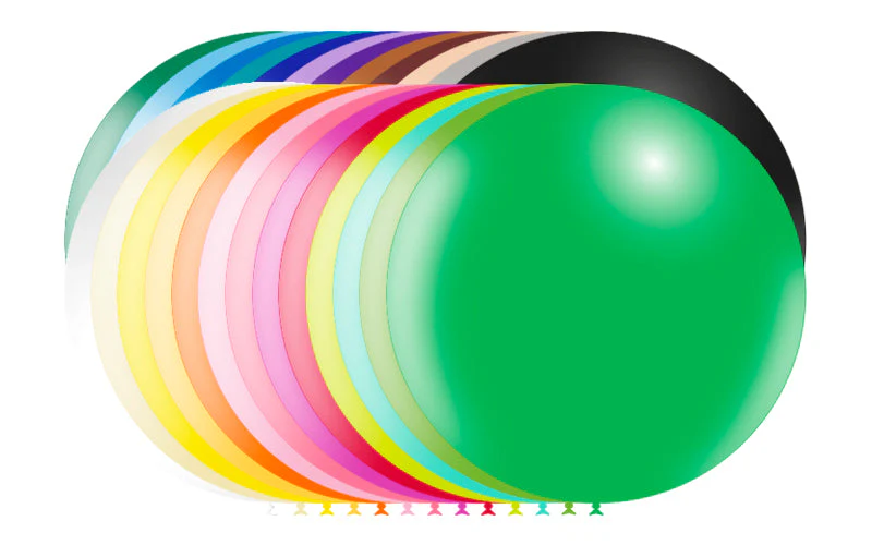 36'' Balloonia Latex Balloons Professional Line Standard Assorted (5 Per Bag)
