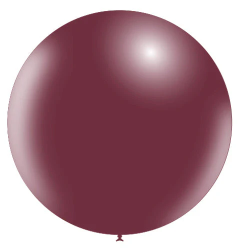 36'' Balloonia Latex Balloons Professional Line Standard Burgundy (5 Per Bag)