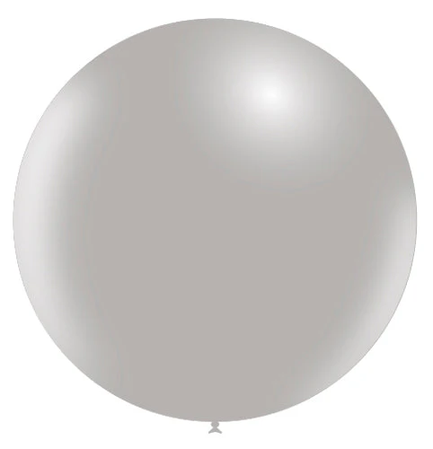 36'' Balloonia Latex Balloons Professional Line Standard Grey (5 Per Bag)