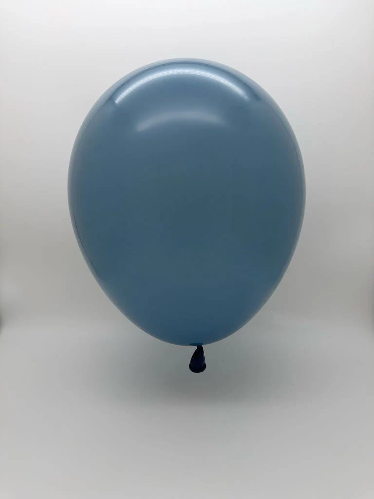 36'' Balloonia Latex Balloons Professional Line Vintage Vintage Blue (5 Per Bag) - Image 2