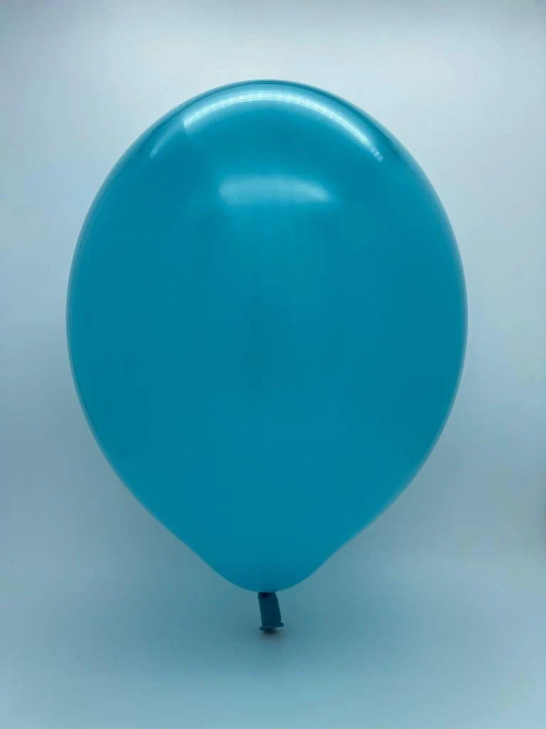36" Cattex Brand Premium Peacock Blue Latex Balloons - Image 2