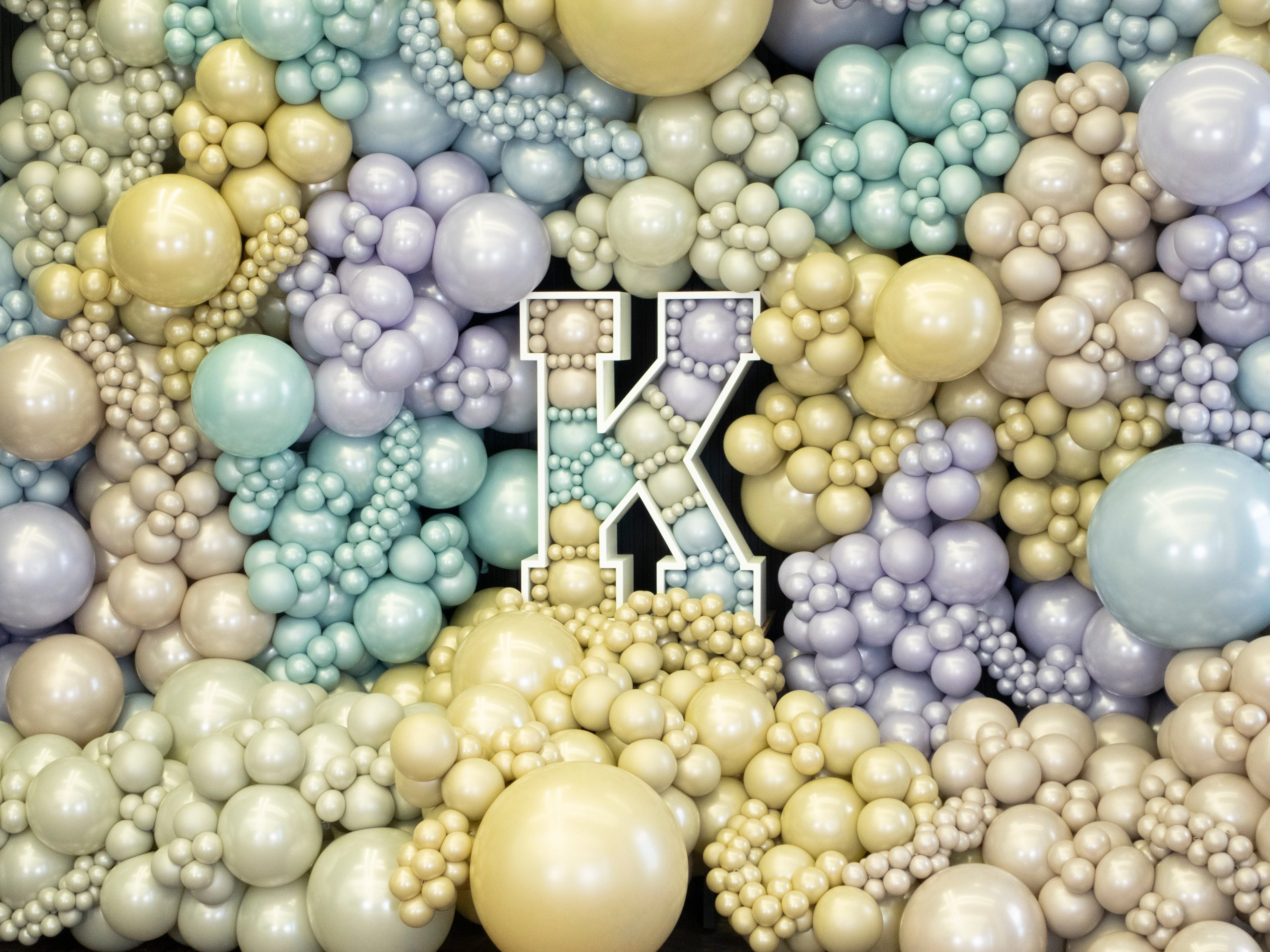 36" Kalisan Brand Latex Balloons Aura Beige Cream (2 Per Bag) - Image 39