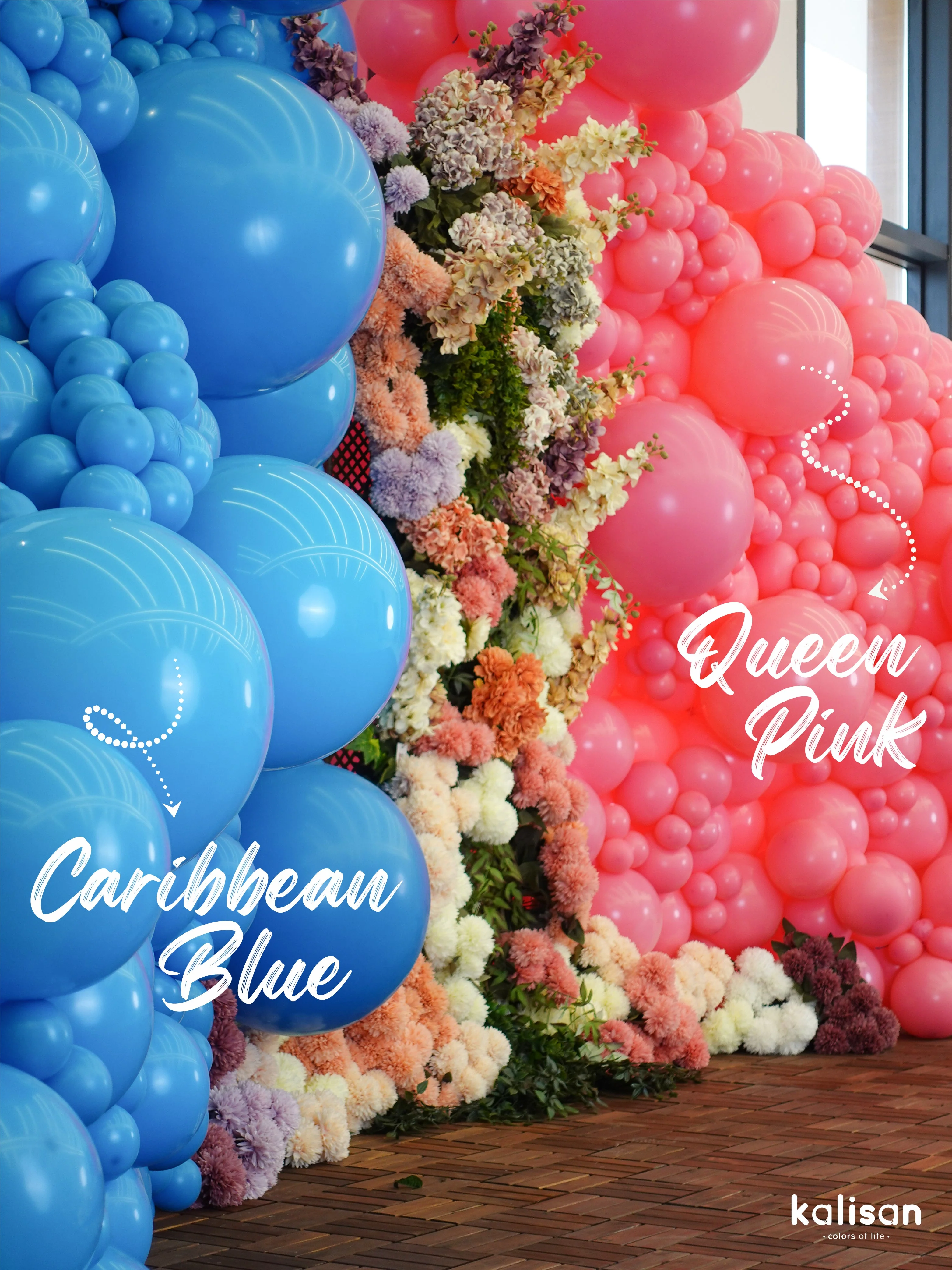 36" Kalisan Latex Balloons Standard Caribbean Blue (2 Per Bag) - Image 6