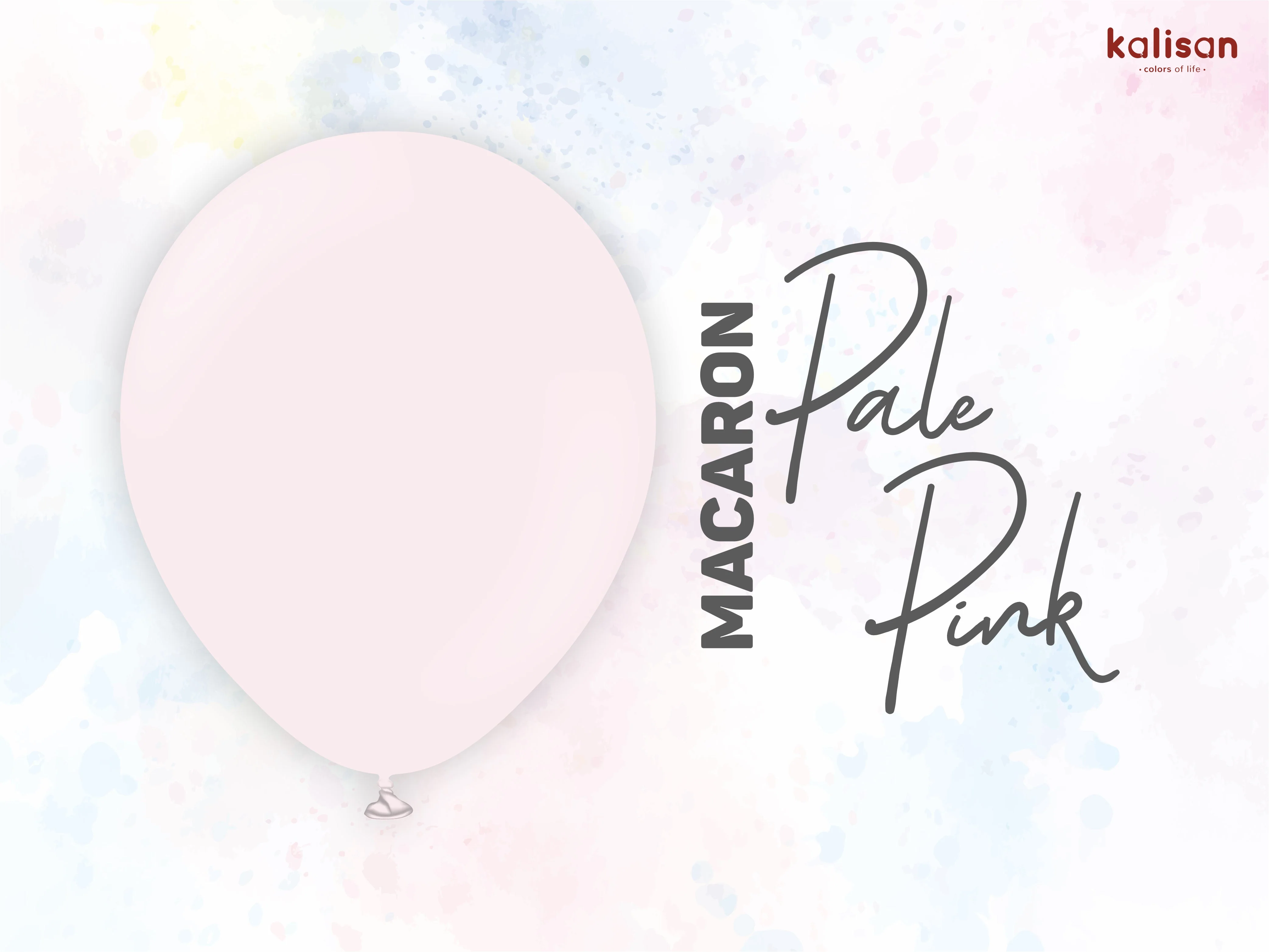 36" Kalisan Latex Balloons Standard Macaron Pale Pink (2 Per Bag) - Image 4