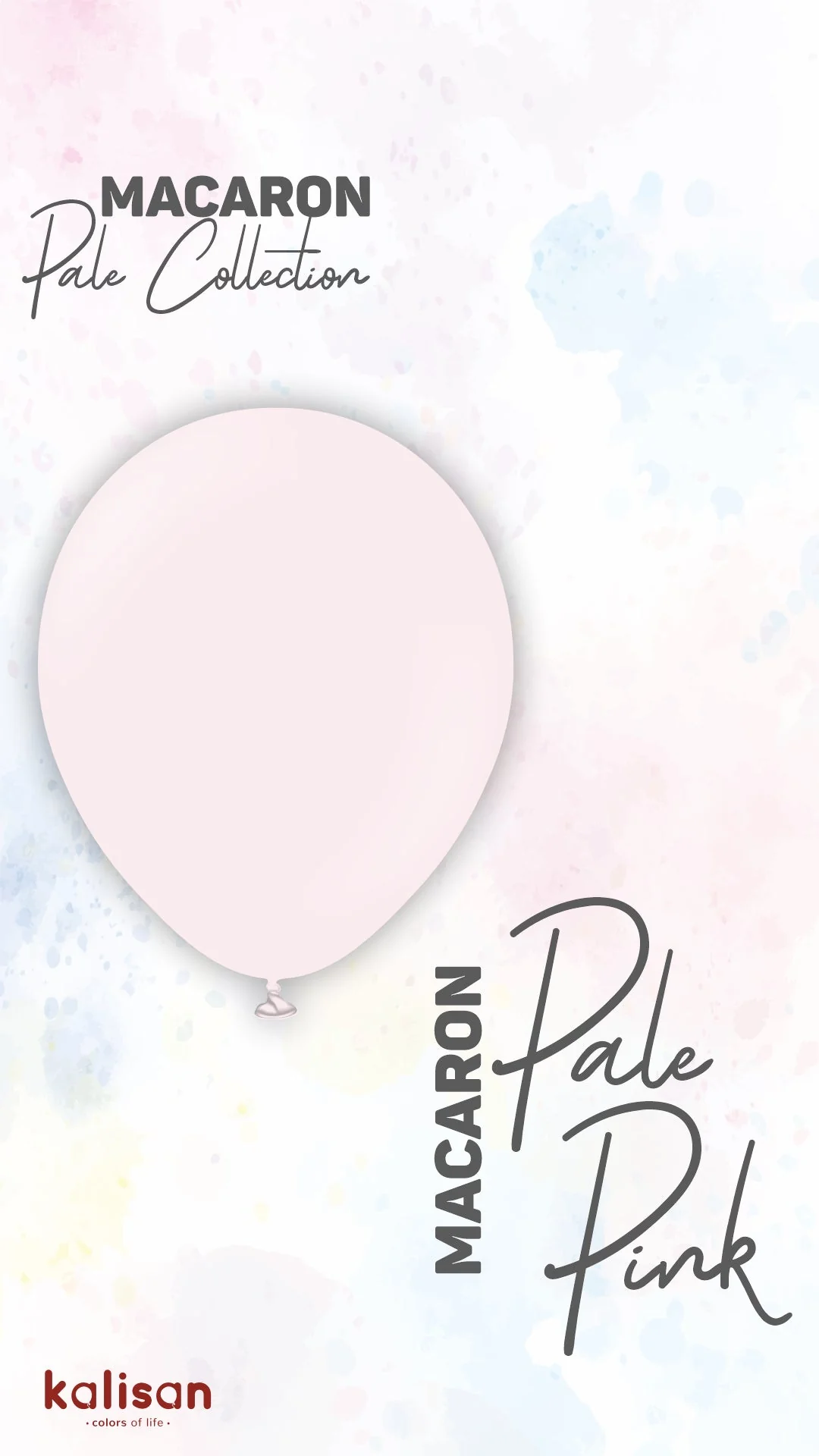 36" Kalisan Latex Balloons Standard Macaron Pale Pink (2 Per Bag) - Image 5