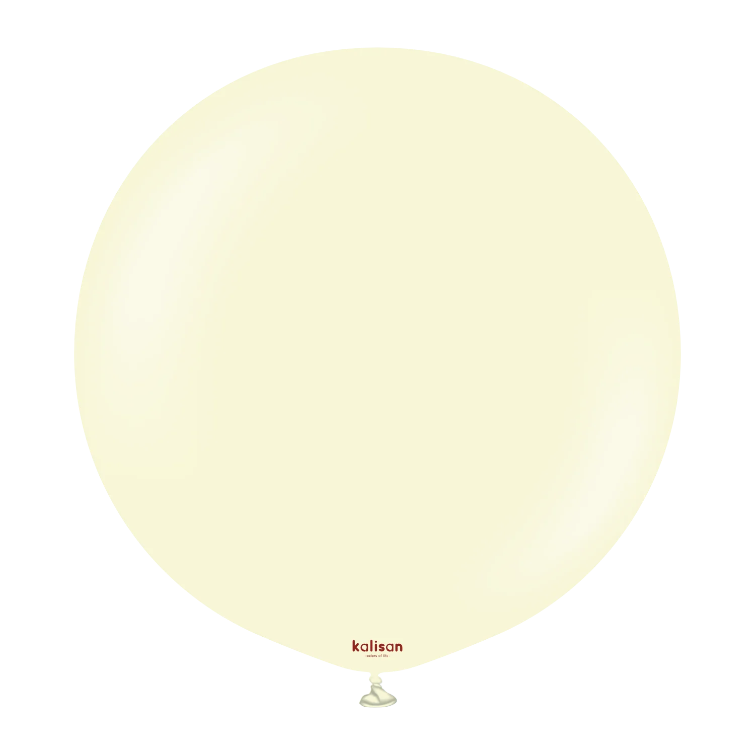36" Kalisan Latex Balloons Standard Macaron Pale Yellow (2 Per Bag)
