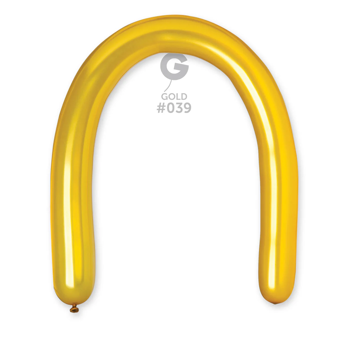 360G Gemar Latex Balloons (Bag of 50) Metallic Modelling/Twisting Gold*