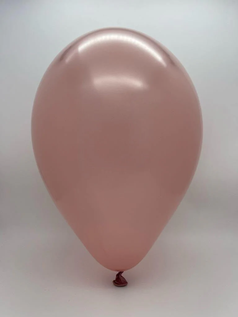 360G Gemar Latex Balloons (Bag of 50) Metallic Modelling/Twisting Rose Gold* - Image 2