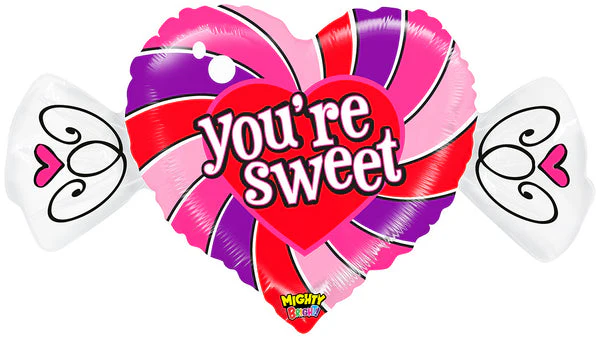 37" Mighty Bright Shape Packaged Mighty Sweet Candy Balloon