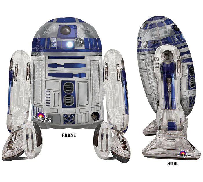 38" Airwalker Star Wars R2D2 Balloon Packaged