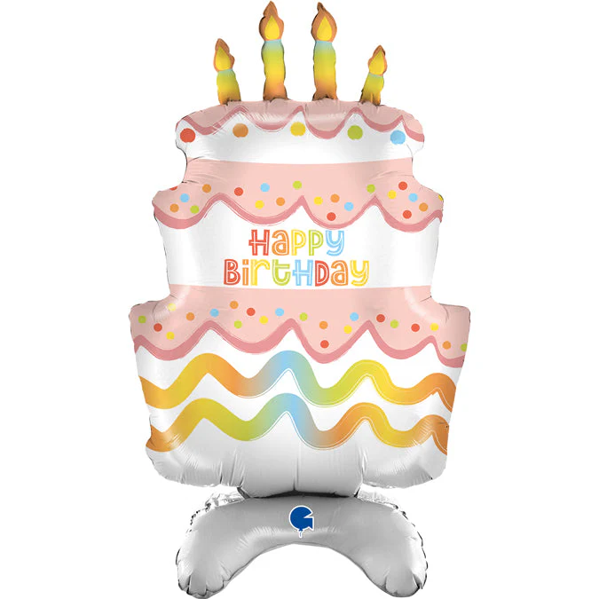 29" Happy Birthday The Standups - Cake Foil Balloon