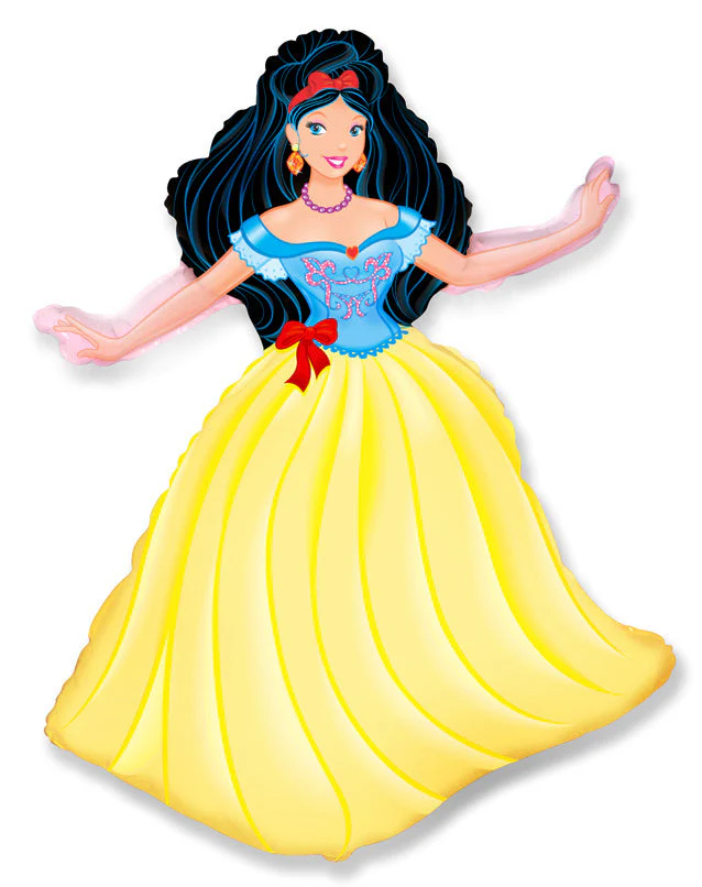 38" Snow Lady Princess Foil Balloon