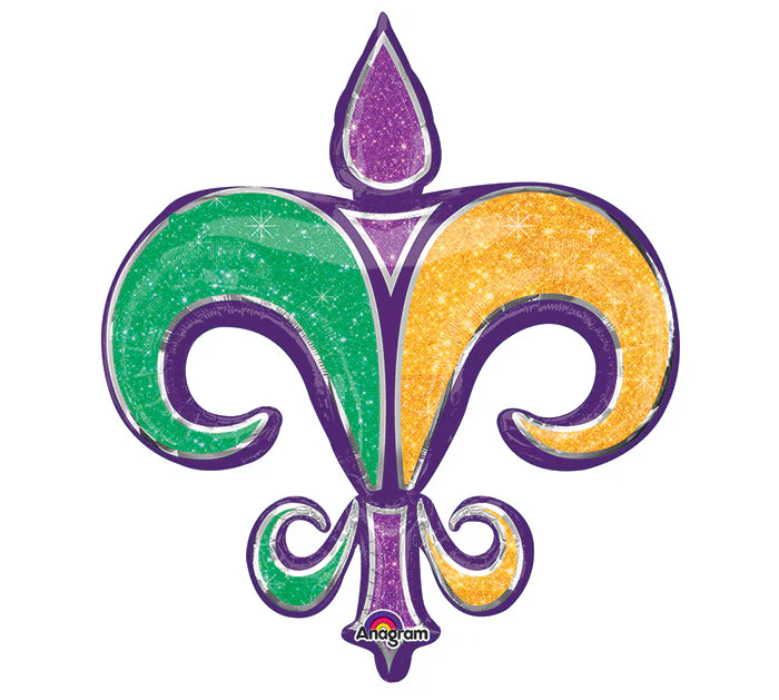38" SuperShape Fleur de Lis Balloon