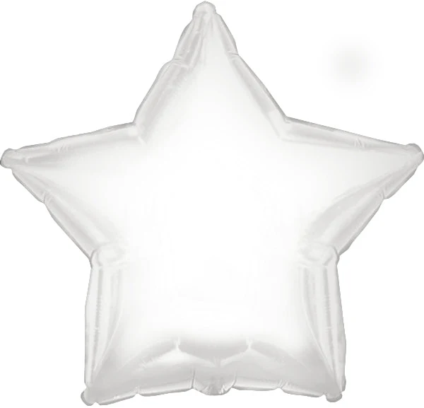 4.5" Airfill Only (Sticks Sold Separately) CTI White Star Balloon