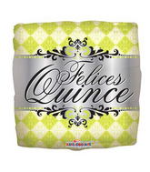 4" Airfill Only (Sticks Sold Separately) Felices Quince Globos Verde Lima Balloon (Spanish)