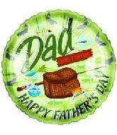 4" Airfill Only (Sticks Sold Separately) Happy Father's Day Dad Gone Fishing Balloon