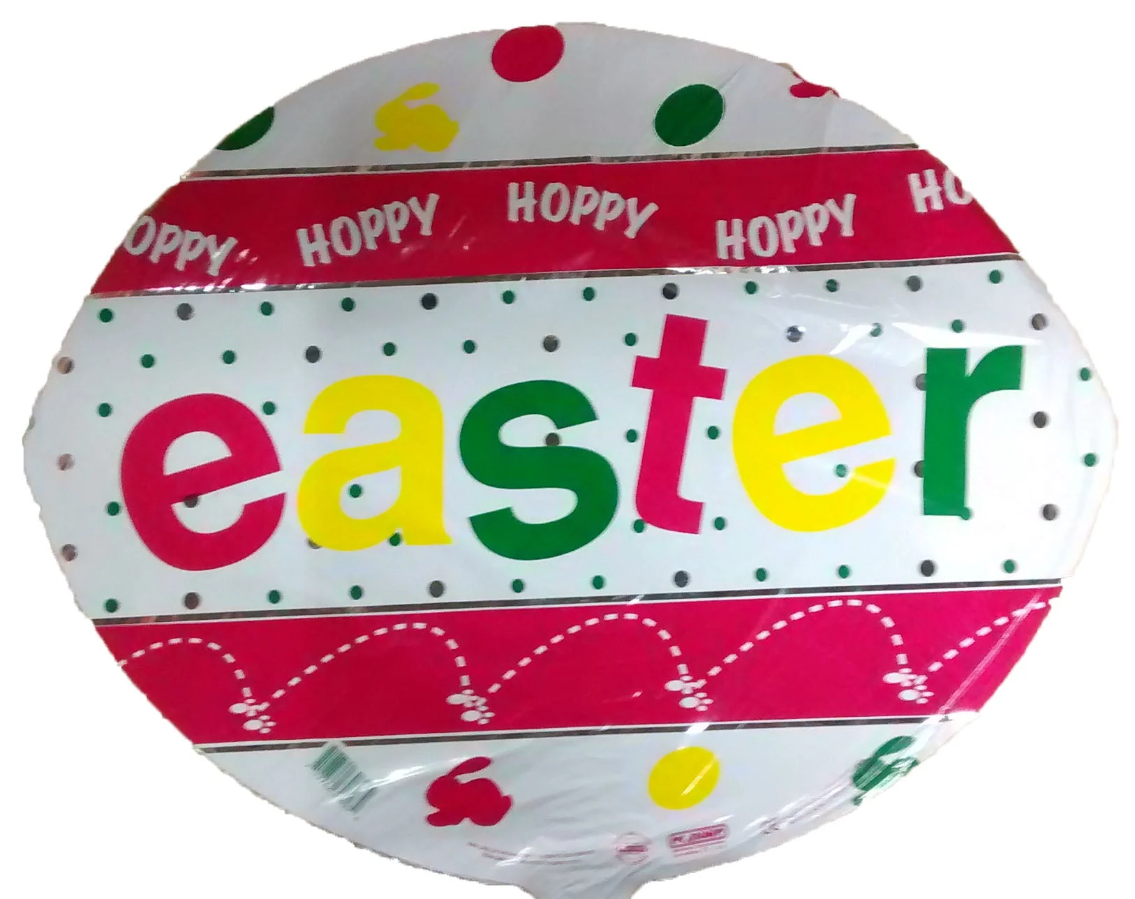 4" Airfill Only (Sticks Sold Separately) Hoppy Hoppy Easter Balloon