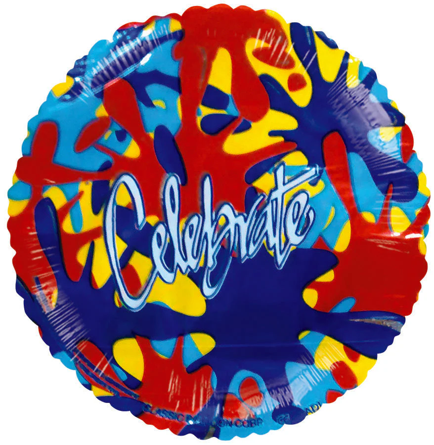 4" Airfill Only (Sticks Sold Separately) It's your Day! Celebrate Colour Splash Balloon
