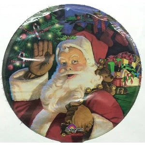 4" Airfill Only (Sticks Sold Separately) Jolly Old St Nick Balloon