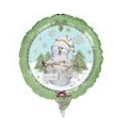 4" Airfill Only (Sticks Sold Separately) Let It Snow Snowman Balloon