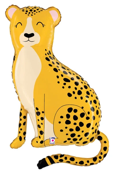 40" Foil Shape Jungle Cheetah Foil Balloon