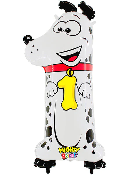 40" Number 1 "Dog" Jumbo Balloon (Packaged)