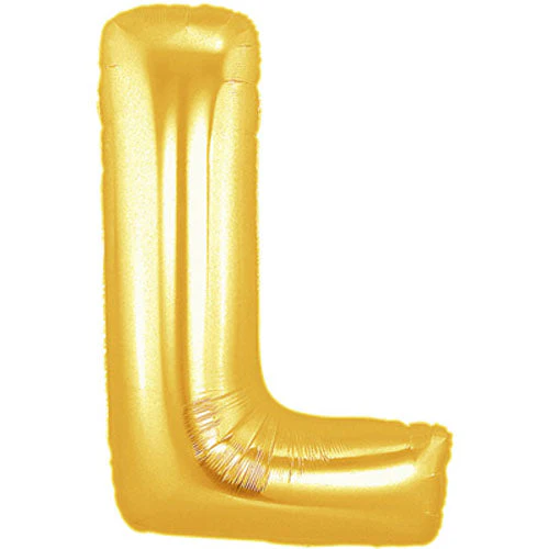 40" (34" Inflated) Megaloon Large Letter Balloon L Gold