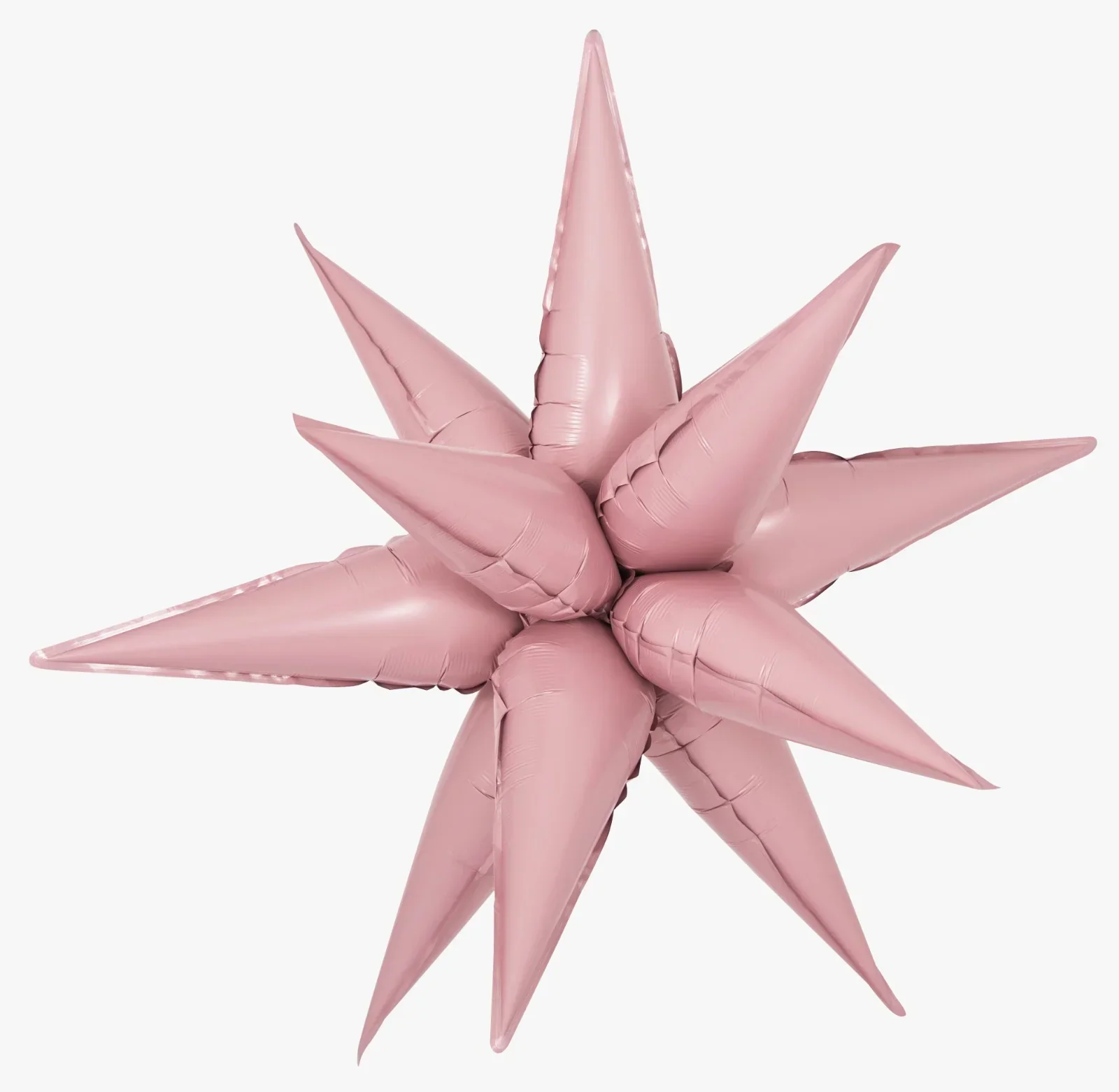 40" Airfill Decor Only Decochamp Brand Starburst Baby Pink Foil (12 Piece Kit) Balloon