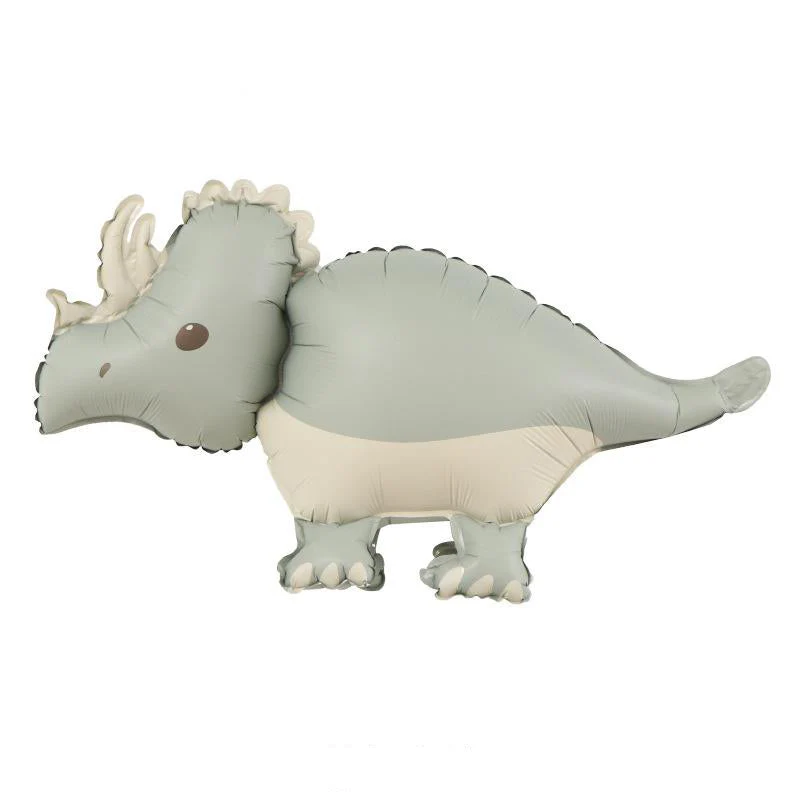 40" Matte Large Triceratops Foil Balloon