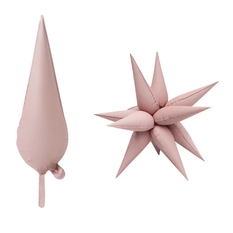 40" Airfill Decor Only Matte Pink Starburst Balloon (12 Piece Per Starburst Kit)