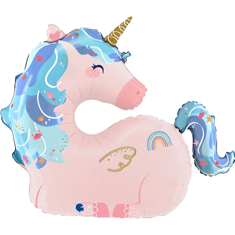 41" Maritime Unicorn Foil Balloon
