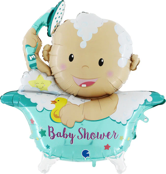 42" Baby Star Shower 3D Foil Balloon
